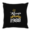 kings are born in 1988 Throw Pillow