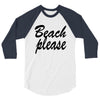 beach please 3/4 Sleeve Shirt