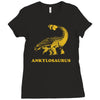 ankylosaurus dinosaur Ladies Fitted T-Shirt