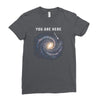 You are Here Ladies Fitted T-Shirt