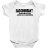 i am an accountant t shirt funny profession shirt tee gift for account Baby Onesie
