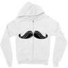 mustache Zipper Hoodie
