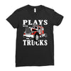 plays with trucks family matching Ladies Fitted T-Shirt