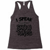 I Speak Fluent Show Tunes Racerback Tank