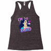 i'm soo excited Racerback Tank