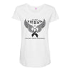 my hero is now my angel stomach cancer awreness Maternity Scoop Neck T-shirt