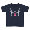 breast with pink ribbon Toddler T-shirt