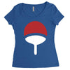 uchiha clan symbol crest   anime itachi sasuke naruto cosplay gift tee Women's Triblend Scoop T-shirt