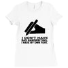 i have my own font Ladies Fitted T-Shirt