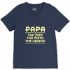 papa the man the myth the legend V-Neck Tee
