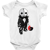 creepy doll trick or treat Baby Onesie