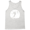 skiier moon moonlight silhouett Tank Top