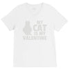 my cat is my valentine V-Neck Tee