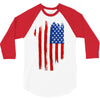 sa distress flag cool american 3/4 Sleeve Shirt