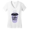 cool coffee please t shirt Women's V-Neck T-Shirt