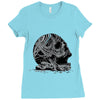 celtic skull Ladies Fitted T-Shirt