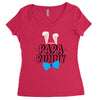 papa bunny Women's Triblend Scoop T-shirt