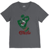 screaming mutant hand V-Neck Tee