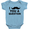 i mustache you Baby Bodysuit