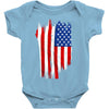 sa distress flag cool american Baby Onesie