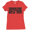 proud new dad Ladies Fitted T-Shirt