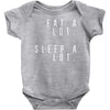 eat and sleep is what i do Baby Bodysuit