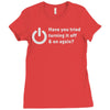 have you tried turning it off and on again Ladies Fitted T-Shirt