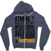 Strong Independent Motivated Sagittarius Zipper Hoodie