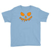 scary pumpkin face halloween Youth Tee