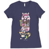 piggy pizza Ladies Fitted T-Shirt