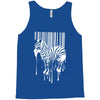 banksy street art zebra bar code Tank Top