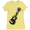 ukulele Ladies Fitted T-Shirt