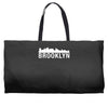 brooklyn city skyline silhouette Weekender Totes