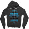 The Best Poppy Was Born In August Zipper Hoodie