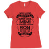 Super Cool Mimi Of A Freaking Awesome Son Ladies Fitted T-Shirt