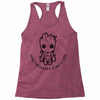 baby groot Racerback Tank