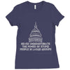 never underestimate Ladies Fitted T-Shirt