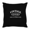 Vintage 1954 Aged to Perfection Throw Pillow