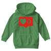no love notification Youth Hoodie
