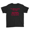 drink wine in ractangle Youth Tee