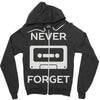 retro and vintage cassette humor Zipper Hoodie