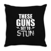 These Guns Set To Stun Throw Pillow