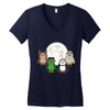 Monster porgs V1 Women's V-Neck T-Shirt