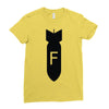 dropping f bomb Ladies Fitted T-Shirt
