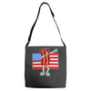bacon american flag dab Adjustable Strap Totes