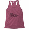 the oc allergic reaction Racerback Tank
