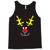 reindeer face novelty christmas Tank Top