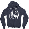 tats and cats Zipper Hoodie