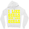 i like girls who like girls Zipper Hoodie