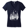 camp line Women's V-Neck T-Shirt
